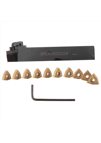 20MM Torna Dönüş Aracı Tutucu MWLNR2020K08 + 10 WNMG0804 Karbür Ekler Seti (Yurt Dışından)