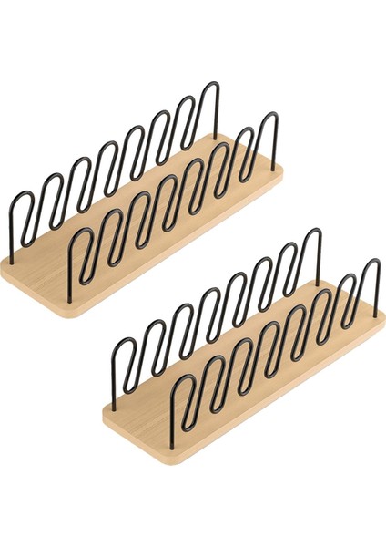 Beyzbol Caps Için Şapka Organizatörü 2 Paket Ahşap ve Metal Şapka Depolama 14 Kapaklar Için Beyzbol Kapakları Masa Üstü Şapka Rafları (Yurt Dışından)