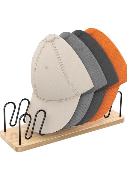 Beyzbol Caps Için Şapka Organizatörü 2 Paket Ahşap ve Metal Şapka Depolama 14 Kapaklar Için Beyzbol Kapakları Masa Üstü Şapka Rafları (Yurt Dışından) fırsatları
