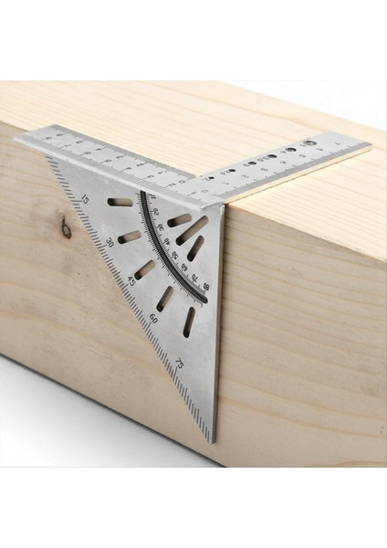 Ahşap Işleme Scribring Cetvel Paslanmaz Çelik Üçgen Cetvel 45 Derece 90 Derece Ağaç Işleme Cetveli Turn Cetvel (Yurt Dışından) fırsatları