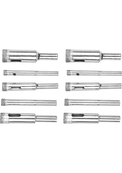 10PCS Elmas Kaplamalı Çekirdek Delik Testere Bit Seti Aracı Tile Mermer Cam Seramik 5/6/8/10/12MM (Yurt Dışından)