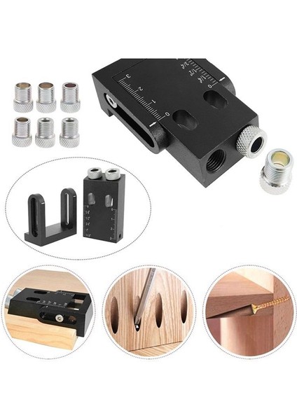 Siyah 15 Derece Açı Ahşap Işleme Eğik Delik Fikir Ahşap Işleme Yumuşatıcı Ahşap Bağlantı Kurulum Aracı (Yurt Dışından) modelleri