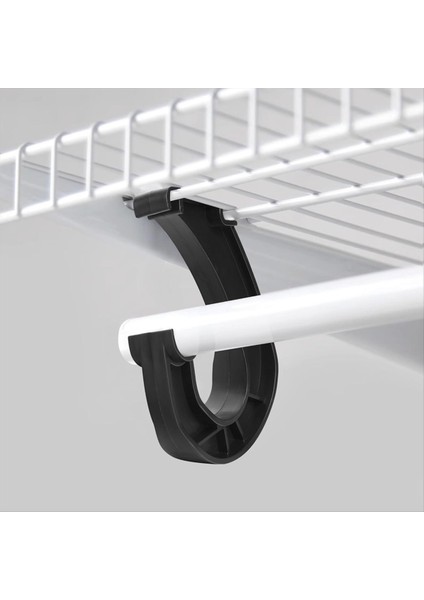 10 Adet Asılı Dolap Çubuk Desteği Dolap Raf Çubuğu Tutucu Giysili Dolapları Asmak Için J Şeklinde Dolap Braketleri Depolama (Yurt Dışından) fiyatları