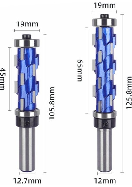 12MM -Shank Freze Kesici Ucu Katı Spiral Çift Ayı Yönlendirici Biti Ahşap Sondajı Için 12X19X65MM (Yurt Dışından) indirimleri