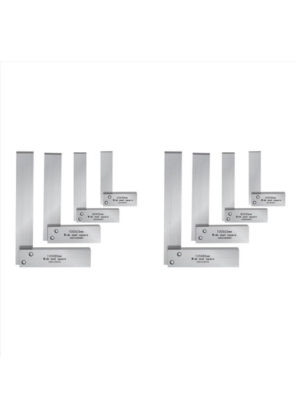 2x Machinist Meydanı Seti 2 Inç 3inch 4inch ve 5inch Squares Makinist Square Makine Mühendis Meydanı Geniş Temel Araç (Yurt Dışından)