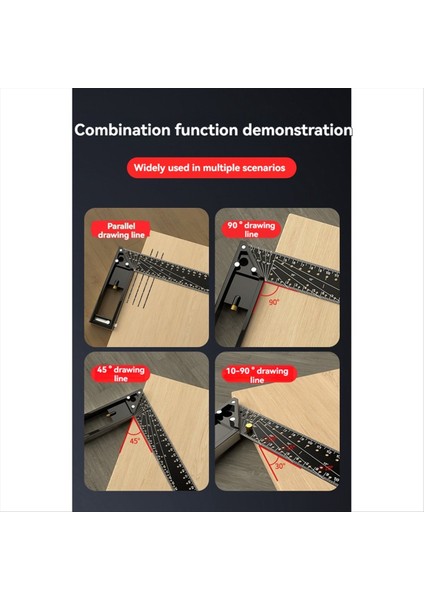 2pcs Hassas Ölçüm Için Ahşap Işi Square Cetveli 45/90 Derece Çok Fonksiyonlu Gösterge Açısı Cetvel Için Kare Cetvel (Yurt Dışından) fiyatları