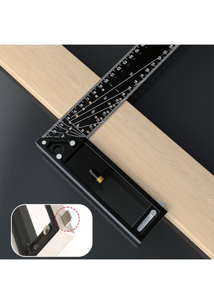 2pcs Hassas Ölçüm Için Ahşap Işi Square Cetveli 45/90 Derece Çok Fonksiyonlu Gösterge Açısı Cetvel Için Kare Cetvel (Yurt Dışından) modelleri