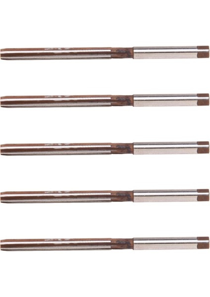 5x Yüksek Hızlı Çelik Düz Şaft 5mm 6-Flute El Raybası 3 3 &quot Uzunluk (Yurt Dışından)