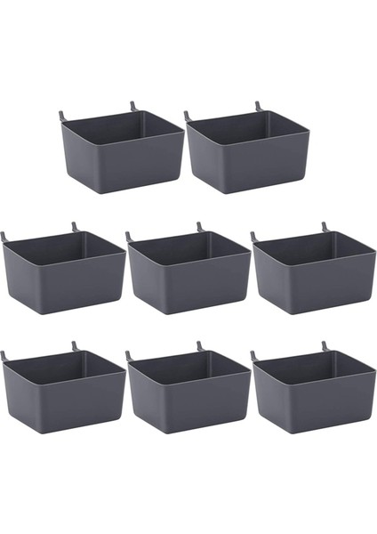 16PCS Pegboard Kutuları Kit Pegboard Parçaları Depolama Pegboard Aksesuarları Çalışma Tezgahı Kutuları - 8pcs Gri ve 8pcs Kırmızı (Yurt Dışından) fiyatları