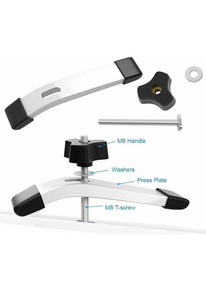 2 Adet T Fındık Raylı Bölünmüş Pim Hızlı Serbest Bırakma Kelepçesi Seti Ahşap Işleme Alet Masa Testere Aksesuarları Için Geçerlidir (Yurt Dışından) fiyatları