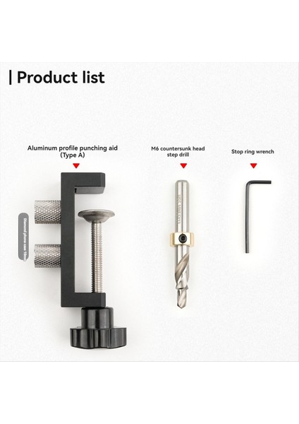 Ganwei Alüminyum Alaşım Deliği Delme Asistanı Dıy Counterk Açık Delik Hızlı Bağlantı Araçları Ahşap Işleme Kelepçesi Sabitleme Puncher (Yurt Dışından) fiyatları