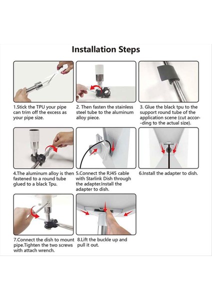 Starlink Gen 3 Çatı Kurulum Plakası Kiti Çatı Rafı Braketi (Yurt Dışından) indirimleri