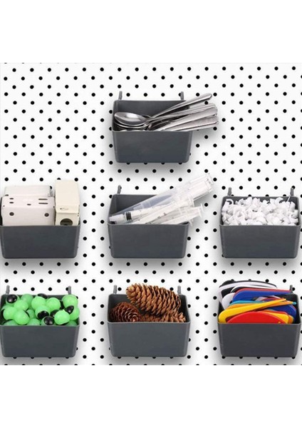 20PCS Pegboard Kutusu Pegboard Bin Kiti Pegboard Sepet Depolama Organizatörü Pegboard Aksesuarları Araçlar Düzenlemek Için Parçalar (Yurt Dışından) indirimleri