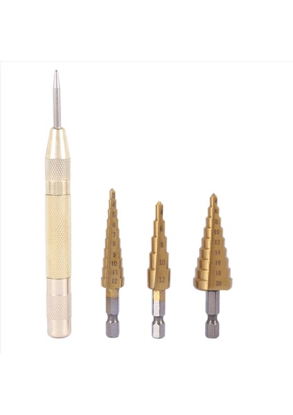 15 Pcs Hss Titanyum Adım Matkap Bit Seti ve 5 Pcs Otomatik Merkez Punch (Yurt Dışından) indirimleri