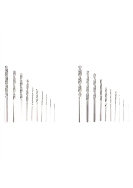 20 Adet Elmas Matkap Bitleri Set Bükülme Elmas Ucu Matkap Biti Ağır Hizmet Tipi Mini Elmas Matkap Biti Cam Karo Için Set (Yurt Dışından)