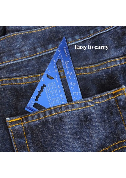 Carpenter&#39 In Atölyesi Için 90 Derece Üçlü Köşeli Cetvel Alüminyum Alaşım Açısı Hükümdar Inç 7 Inç Kare Düzen Aracı (Yurt Dışından) fırsatları