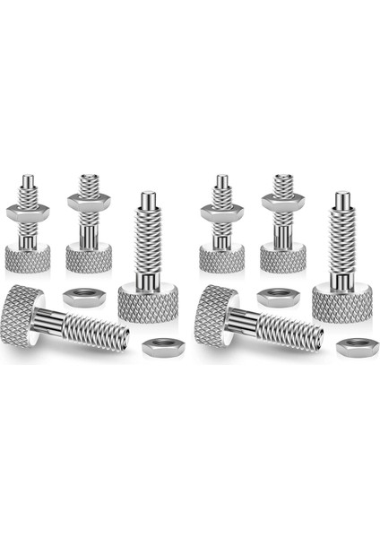 8pcs Hızlı Bırakma Pinleri Hızlı Bırakma Kilit Pimi Geri Çekilebilir Yay Pistonu M6 Lockout Kiti Havalo Alet Kutusu (Yurt Dışından)