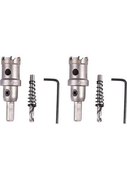 2x Karbür Uçu Metal Kesici Paslanmaz Çelik Hss Matkap Bit Deliği Soyun Tavan Boyutu 25MM (Yurt Dışından)