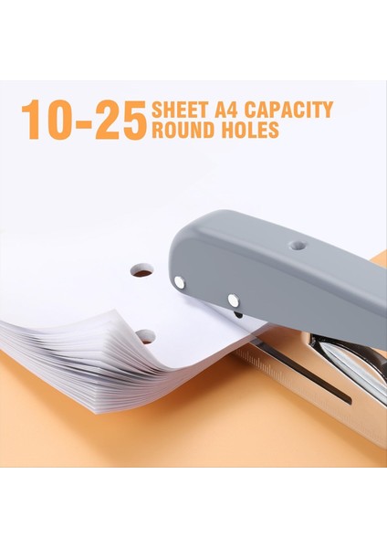 Ağır Hizmet Tipi Tek Delikli Yumruk Delik Delme 25 Sayfa Kapasite Kağıt Punch Için Kağıt Kimlik Pvc Kartlar Scrapbook 6mm (Yurt Dışından) fırsatları