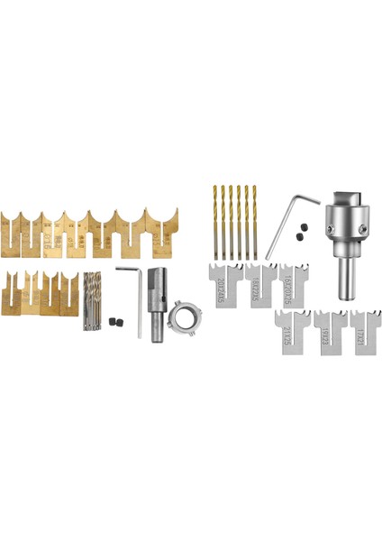 2 Set Ahşap Boncuklar Matkap Bitlik Balo Bıçağı Freze Kesici Dıy Halkalar Için Set Takı Yapan A &amp B (Yurt Dışından)