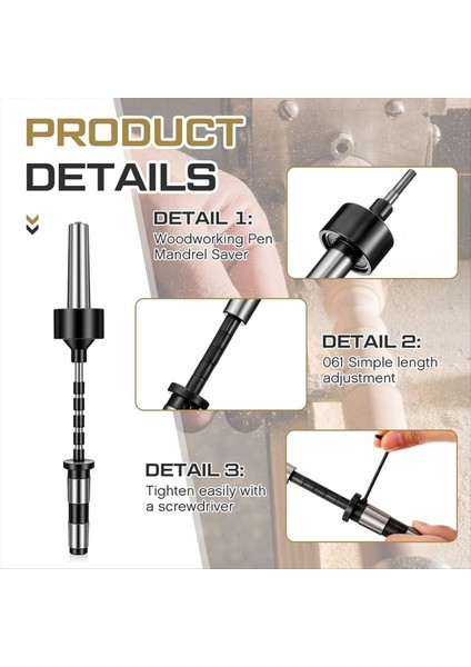 2mt Pen Mil Için Mil Torna Kalem Rotary Aracı Iş Mil Tasarrufu ve 5 Burçlu Ahşap Döner Kalem Namlu Kiti (Yurt Dışından) modelleri