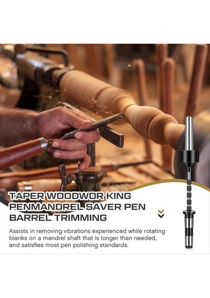 2mt Pen Mil Için Mil Torna Kalem Rotary Aracı Iş Mil Tasarrufu ve 5 Burçlu Ahşap Döner Kalem Namlu Kiti (Yurt Dışından) fırsatları