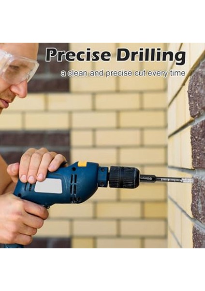 10PCS Kuru Elmas Matkap Bitleri Seti Karo Seramik Granitemarble Taş Sert Malzemeler Için 3/16 Inç Hex Shanktile Çekirdek Matkap Ucu (Yurt Dışından) fiyatları