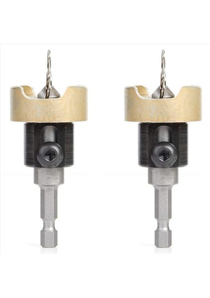 2x Ahşap Işleme Counterk Matkap Karbür Tipped Ayarlanabilir Derinlik 3/32 X1/4 Motsınk Bıt (Yurt Dışından)