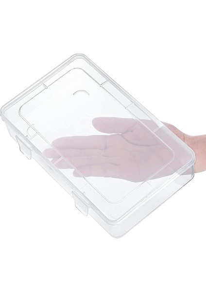 12 Paketli Şeffaf Plastik Saklama Kapları 8 x 5 x 1 75 Inç Boş Menteşeli Kutu Istiflenebilir Organizatör (Yurt Dışından) fırsatları