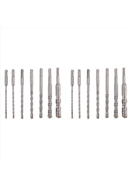 14 Pcs Sds Plus Hammer Matkap Bit Seti (4 Flüt) Beton Tuğla Blok Taş Duvarcılığı ve Granit Için (Yurt Dışından)