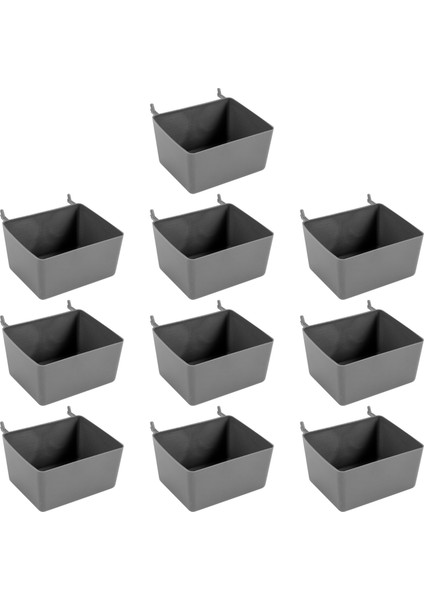 10 Adet Pegboard Kutusu Pegboard Bin Kit Pegboard Sepet Depolama Organizatörü Pegboard Aksesuarları Araçları Düzenlemek Için Parçalar (Yurt Dışından)