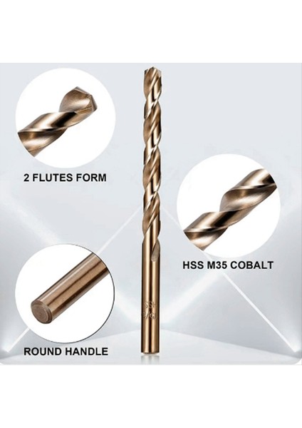 Kobalt Matkap Bitleri Set M35 Yüksek Hızlı Çelik Twist Sert Metal Paslanmaz Çelik Dökme Demir (13 Adet) (Yurt Dışından) fırsatları
