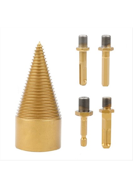 5 Adet Matkap Ucu Çıkarılabilir Koniler Çıra Ahşap Bölme Kütükleri Bitler Ağır Hizmet Tipi Elektrik Matkapları (42MM/1 65 Inç) (Yurt Dışından) fiyatları