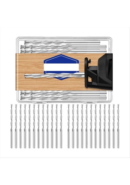 50PCS Ahşap ve Plastik Kılavuz Noktası Kesme Bitleri Için 1/8 Inç Matkap Bit Çapı Ahşap Yönlendirici Bitler Spiral Testere ile Kullanım Için (Yurt Dışından)
