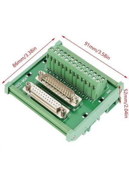DB25 Dın Demiryolu Montaj Arayüz Modülü Erkek/kadın Konnektörü Kırma Kurulu (Yurt Dışından) fiyatları
