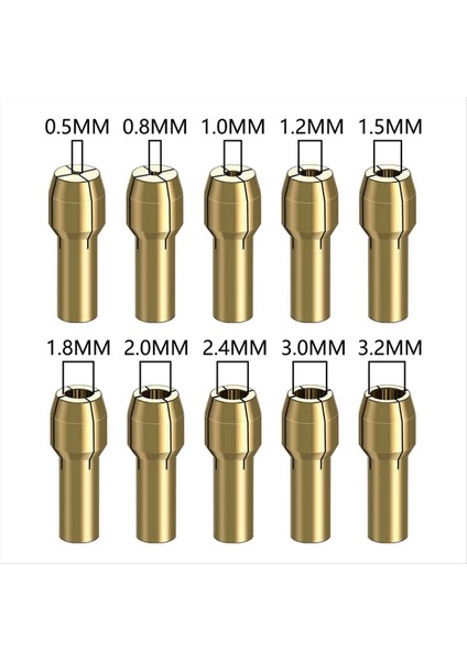 12 Pcs Matkap Chuck Set Set Pirinç Matkap Tohumu Kiti Anahtarsız Chuck 1/32 Inç Ila 1/8in Yedek 4485 4486 Değişiklik Somunu (Yurt Dışından) modelleri