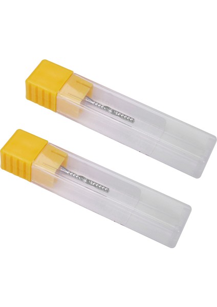 2x 2mm x 15MM Karbür Tek Flüt Sarmal Uç Değirmeni Cnc Yönlendirici Biti (Yurt Dışından)