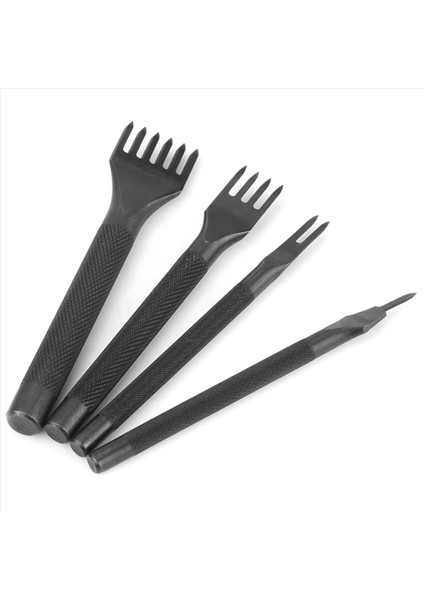 2x Dıy Elmas Döküm Dikiş Seti Deri Zanaat Kitleri Deri Zanaat Diş Delme Aracı 4mm 1/2/4/6 Prong (Yurt Dışından) modelleri