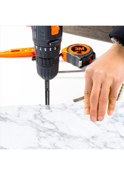 12PC Siyah Kuru Elmas Matkap Bitleri Granit Seramik Mermer Kiremit Taş Cam Sert Malzemeler 5/8/8/10/12MM Için (Yurt Dışından) fırsatları