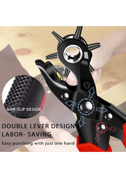 Deri Deliği Yumruk Seti Süper Ağır Hizmet Dönemi Kemerler Için Hassas Çok Delikli Boyutlar El Sanatları Delikleri (Yurt Dışından) indirimleri