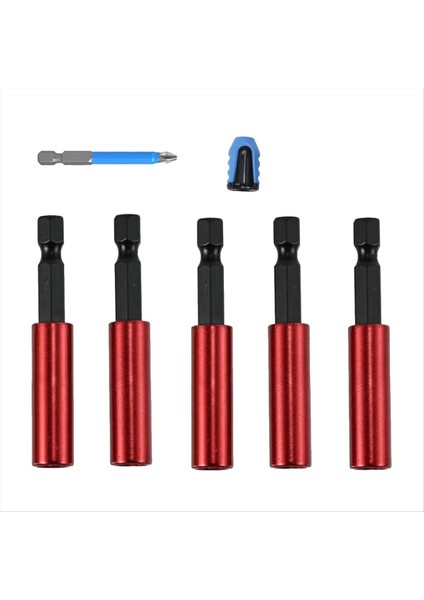 5pcs Manyetik Uzantı Soket Matkap Bit Tutucu 1/4inch Onaltılık Elektrikli Aletler Manyetik Uzantı Bit Tutucu Hex Shank S2 A (Yurt Dışından)