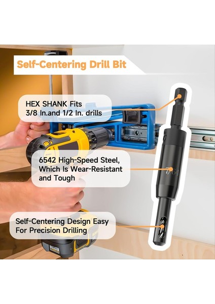 Kendini Merkezleme Matkap Bit Seti Hex Shank Matkapında 1/4 Için Ahşap ve Delik 3/32IN 7/64IN 1/8in Için Coltersınk Matkap Bitleri (Yurt Dışından) fırsatları