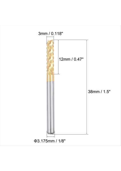 10 Adet Titanyum Ceket Karbür Uç Fabrikası Gravür Freze Kesici Cnc Yönlendirici Bitleri Pcb Makinesi Için 1/8 Inç Sapı 3mm (Yurt Dışından) fırsatları