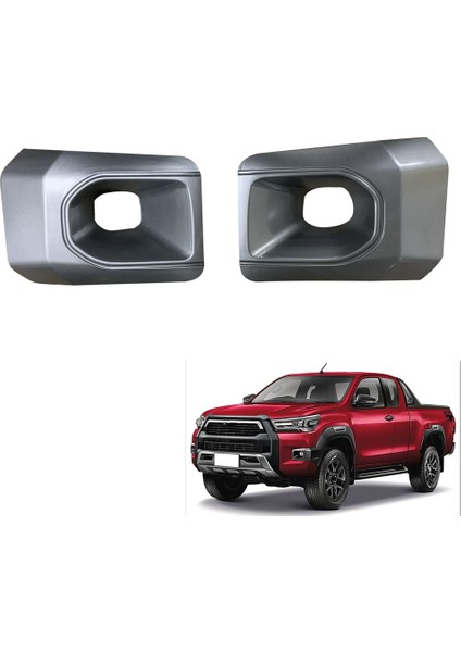 1paır Araç Ön Tampon Sisli Light Lamba Davlumbazları Konut Kapağı Toyota Hilux Rocco 2020 2021 (Yurt Dışından) indirimleri