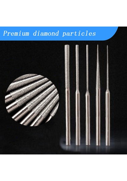 20PCS Monte Edilmiş 5 Farklı Şekil Elmas Matkap Biti 1/8 Inç Shank Elmas Taşlama Araçları Dremel Döner Araçlar Için (Yurt Dışından) fırsatları