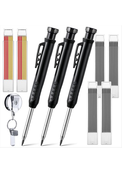 Ahşap Işleme Kalem Seti Derin Delik Mekanik Ahşap Işleme Seti Ahşap Için Geri Çekilebilir Çekme Kalem Tutucusu (Yurt Dışından)