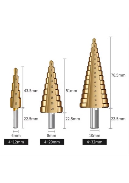 6 Adet Set Titanyum Kaplamalı Pagoda Matkap Testere Tezgah Matkap Ağaç Işleme Deliği Genişleme Groove Plastik Kutu Set Ahşap Sondaj (Yurt Dışından) modelleri