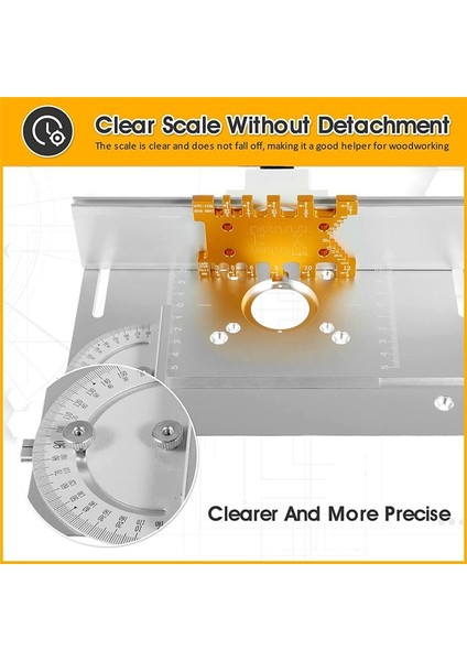 Alüminyum Yönlendirici Tablosu Ekleme Plakası Ahşap Freze Çevirme Tahtası Gauge Yönlendirici Düzeltici Ahşap Ahşap Aracı A (Yurt Dışından) fiyatları
