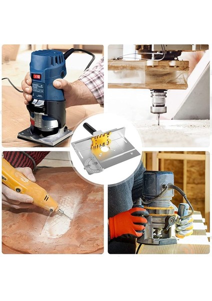 Alüminyum Yönlendirici Tablosu Ekleme Plakası Ahşap Freze Çevirme Tahtası Gauge Yönlendirici Düzeltici Ahşap Ahşap Aracı A (Yurt Dışından) fırsatları