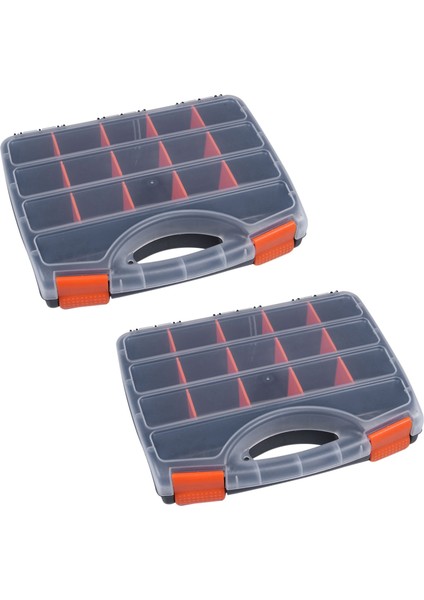 2x B-320 Taşınabilir Parçalar Kutusu Vidalı Saklama Kutusu Metal Parçalar Donanım Tornavida Aracı Tamir El Aracı (Yurt Dışından)